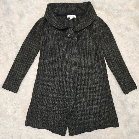 Ellen Tracy Women's Black Wool Blend Cardigan Size XS - Picture 2 of 9